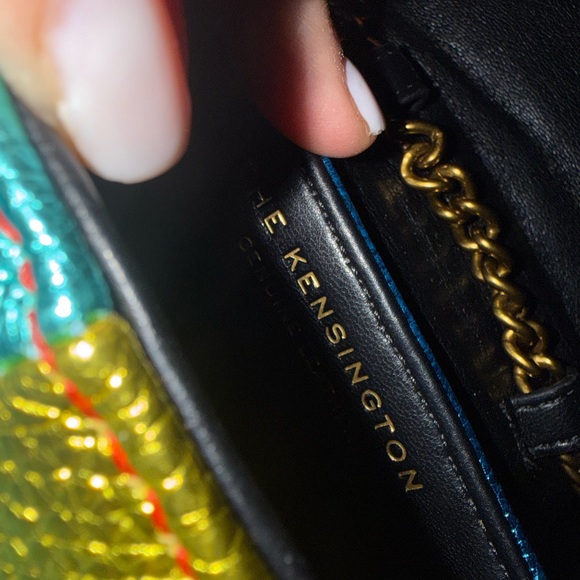 Kurt Geiger Rainbow Metallic Crossbody Bag comes with free designer Jewerly. - Picture 9 of 10
